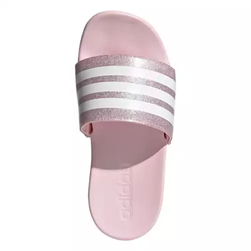 Girls' Adidas Adilette Slide Sandals 2 Girls' Adidas Adilette Slide Sandals - Image 2