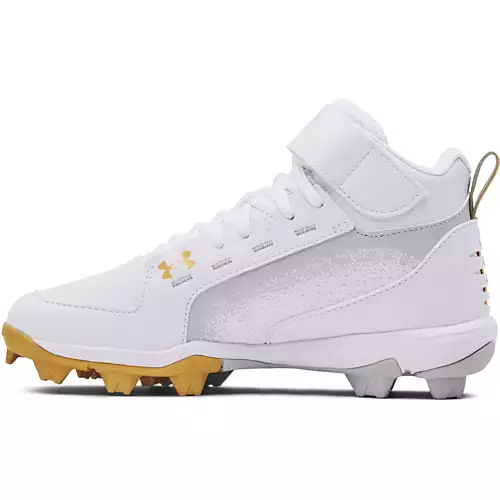 Kids' Under Armour Harper 6 Mid RM Jr. Molded Baseball Cleats 4 Kids' Under Armour Harper 6 Mid RM Jr. Molded Baseball Cleats - Image 4