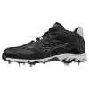 Men's Mizuno 9-Dominant 2 Mid Metal Baseball Cleats